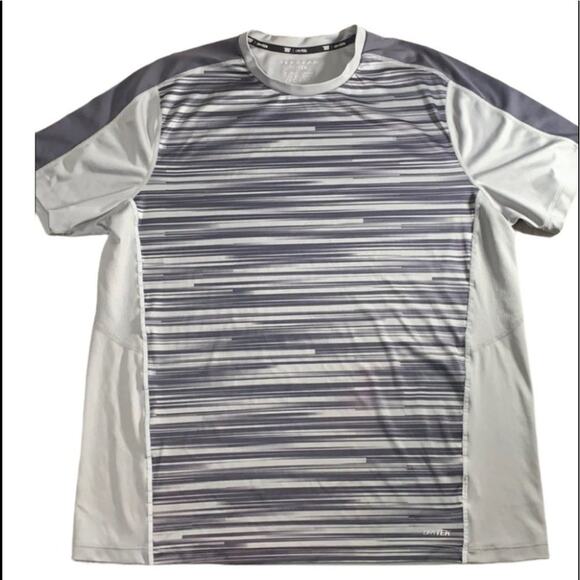 Tek Gear DryTek XL grey striped tee - Picture 1 of 4
